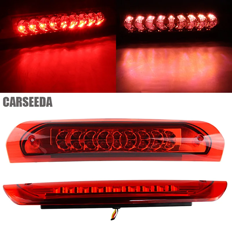 

Для Dodge RAM 1500 2002-2008 Dodge RAM 2500 светодиодный-3500 LED Черный третий стоп светильник задние фары 5072594AD 5072594AB
