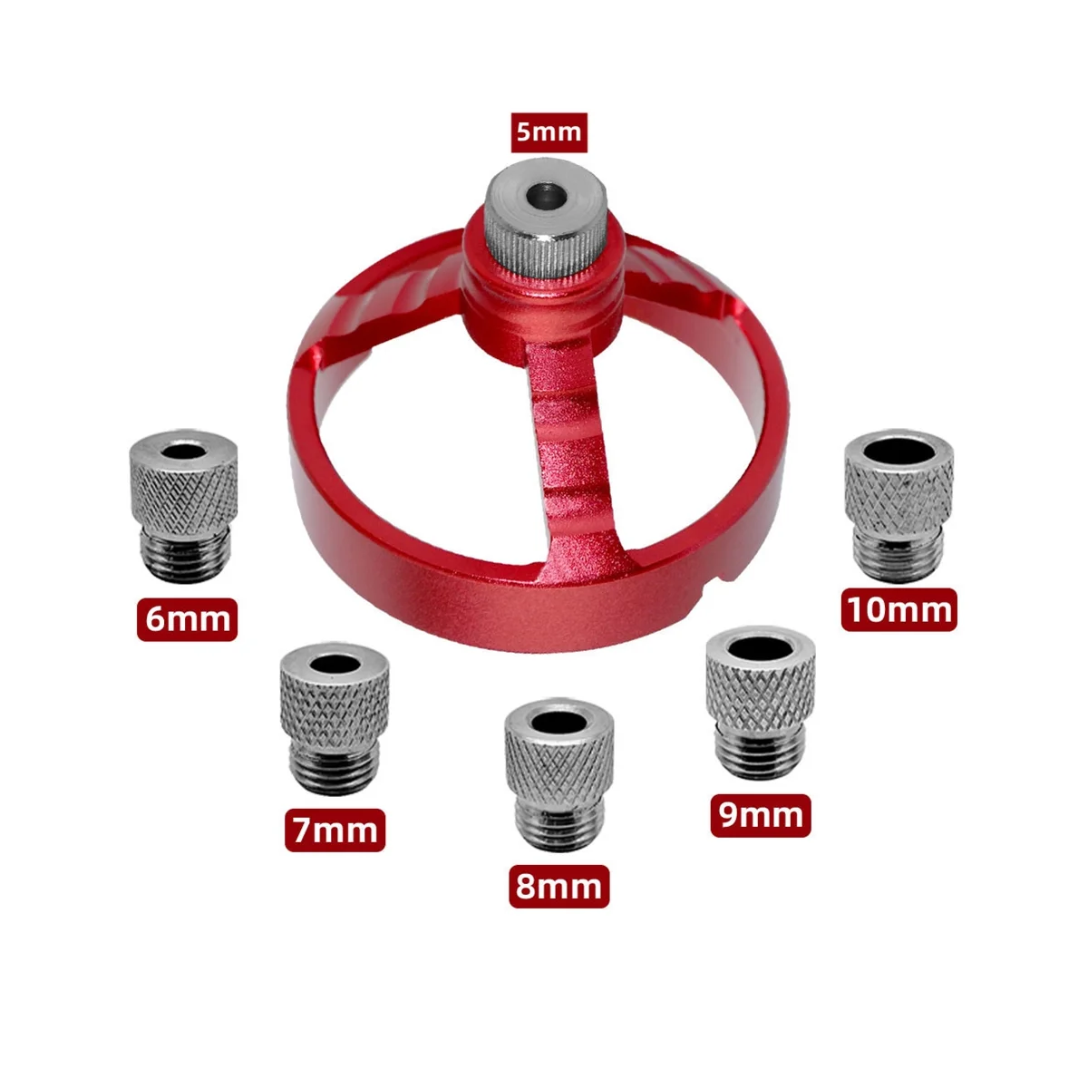 

Center Doweling Jig 5/6/7/8/9/10mm Drilling Guide Vertical Pocket Hole Jig Joinery Dowel Hole Punch Locator Tool Blue