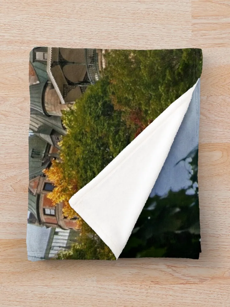 Chateau Frontenac Quebec Canada Throw Blanket warm winter Soft Big Blankets