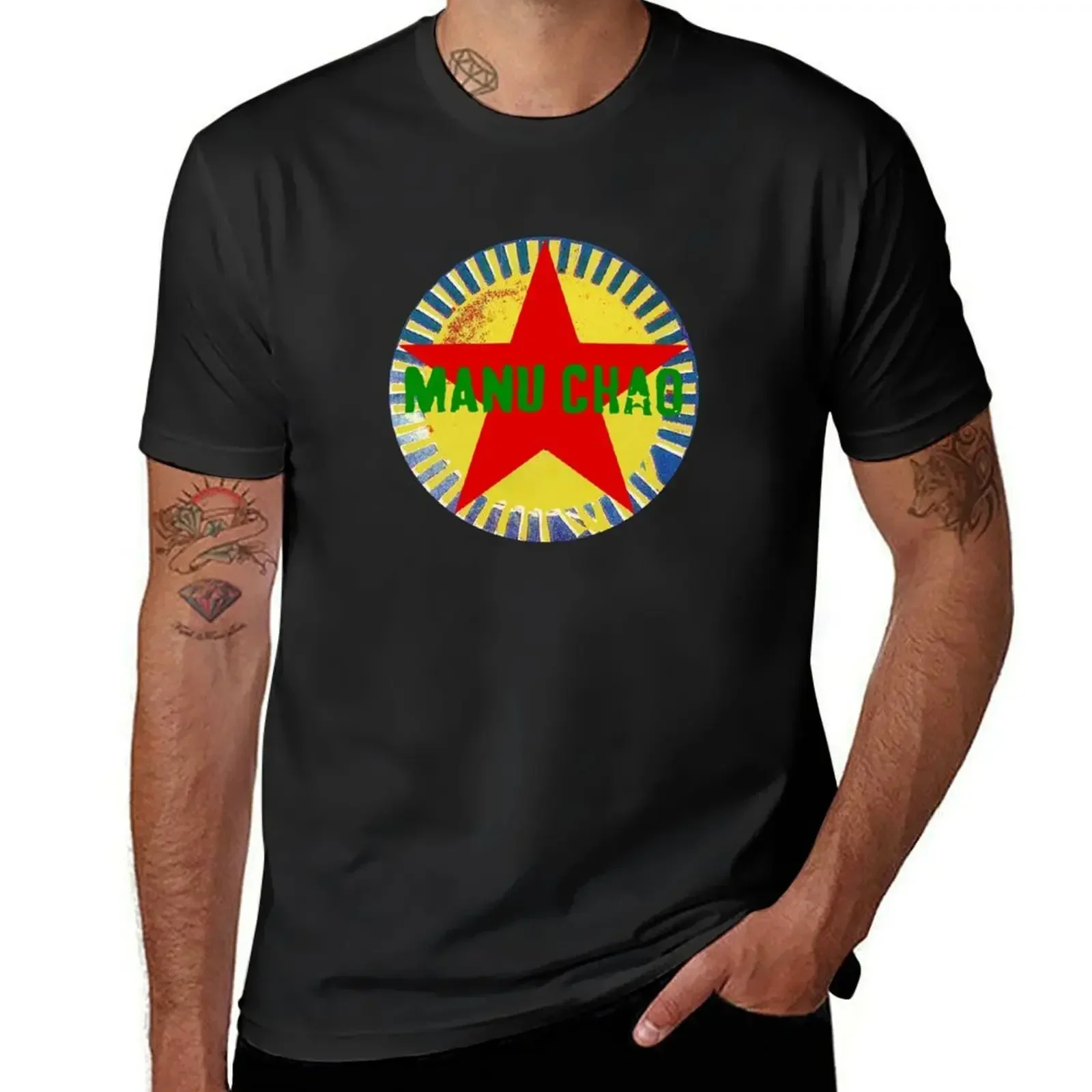 Manu Chao Sun T-Shirt new edition customizeds sports fans Short sleeve tee men