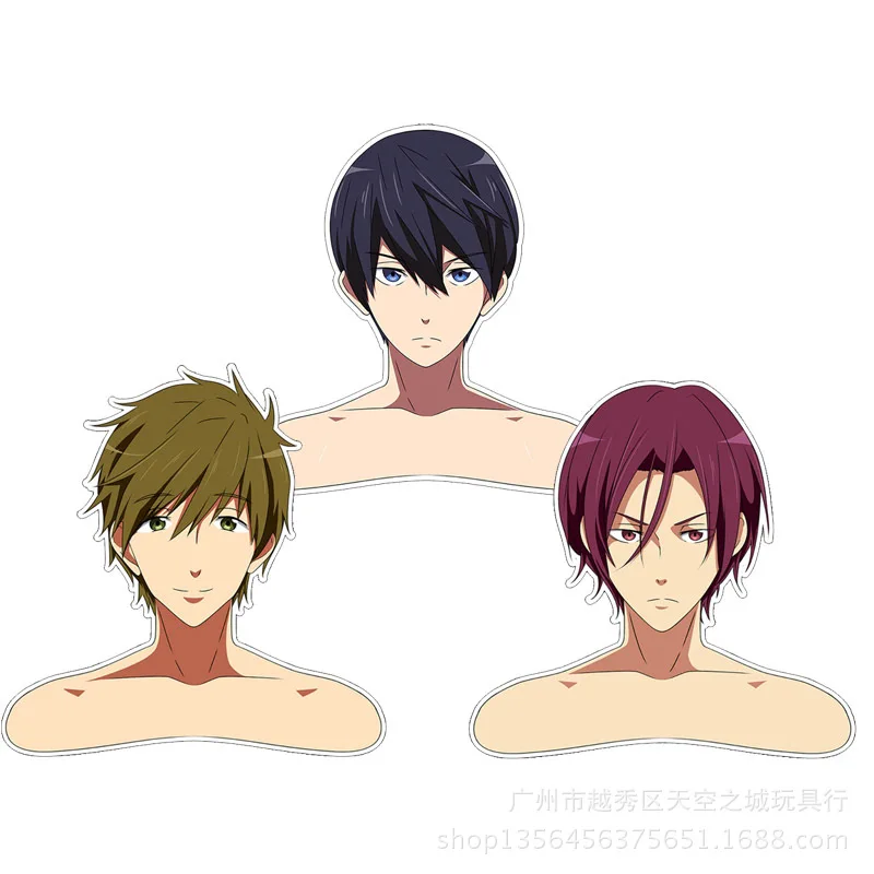 

Anime Free! Rin Matsuoka Nanase Haruka Tachibana Makoto Cosplay Fans Gift ABS 39*45cm Human Shape Hanger Decorate