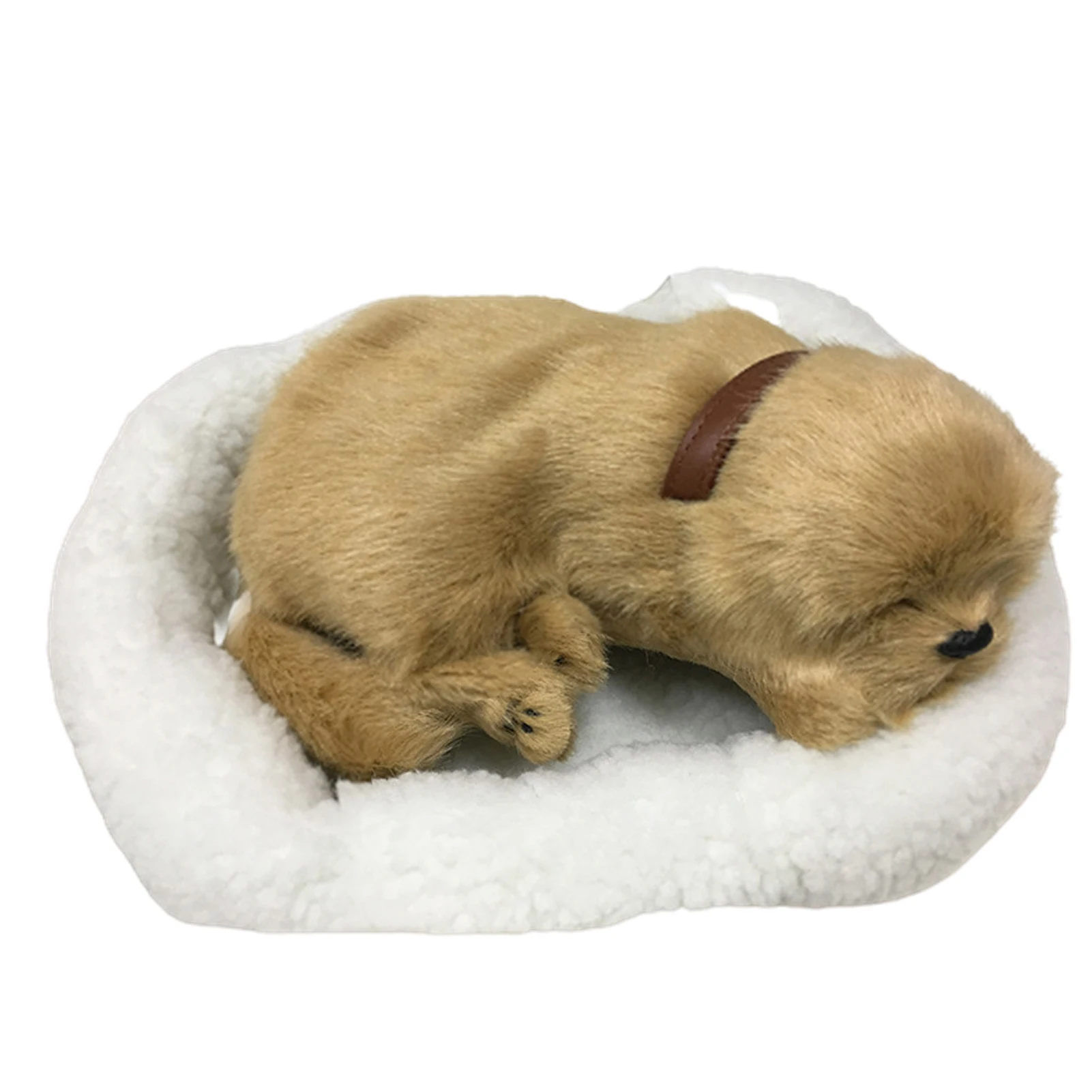 

Милая имитация спящего кота/собаки, плюшевая кукла с гнездом, дышащая Пушистая кошка/собака, подарок на день рождения и Рождество для детей, ...