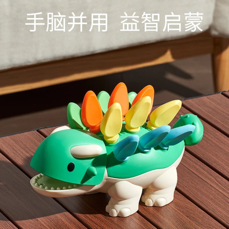 

Baby puzzle toy Jialong insertion and extraction, baby fine movements, hand eye coordination, concentration, 1 year, 2 months