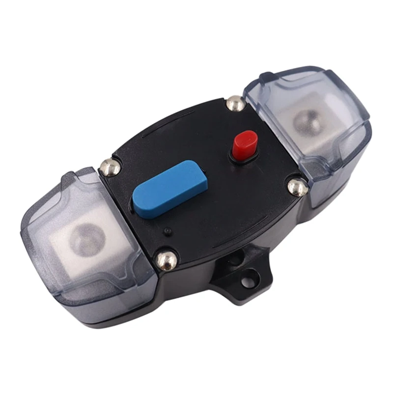 

Circuit Breaker 50-300A with Manual Reset Trolling Motor Auto Car Stereo Terminal Inline Fuse Inverter 12V-48V DC D0UC