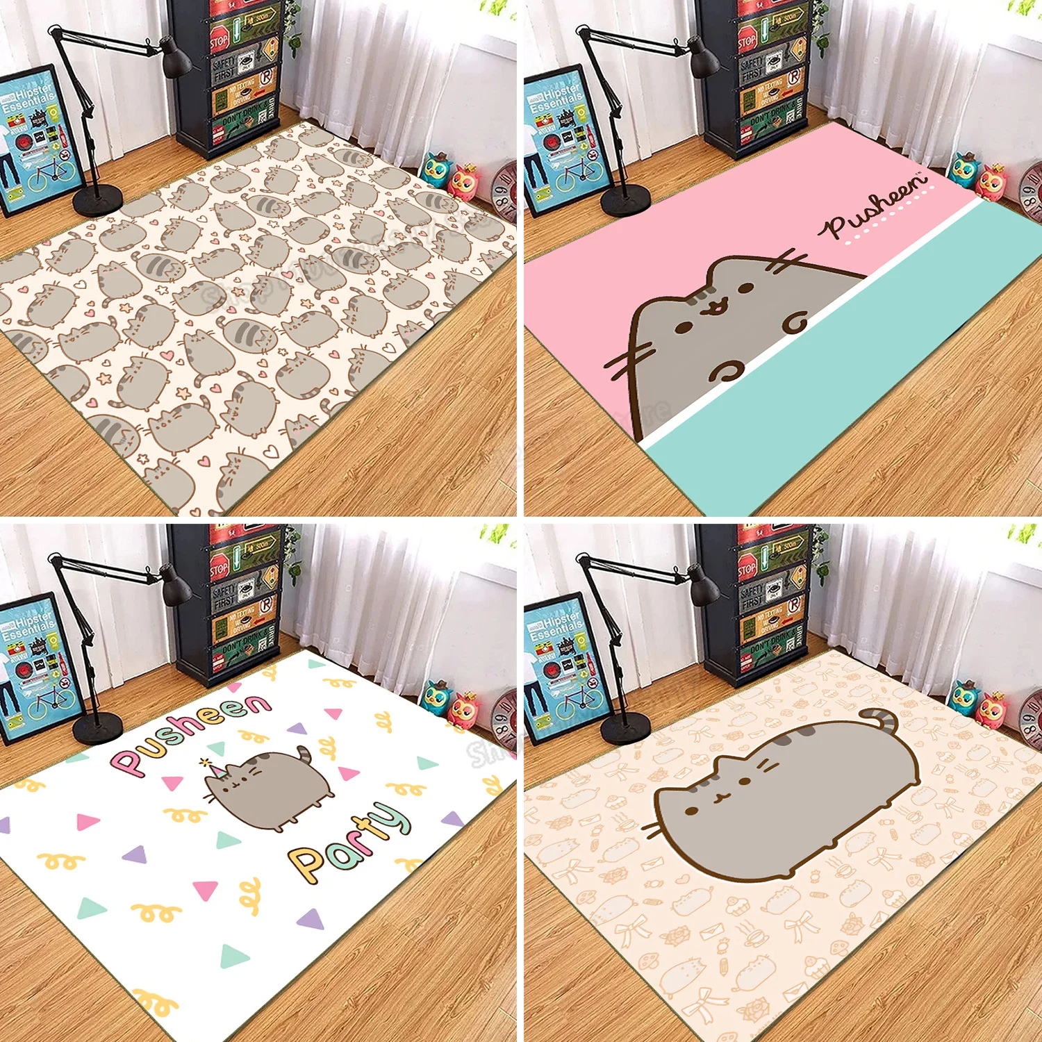 Pusheen ковер в форме кошки гостиная домашний декор нескользящий коврик для ванной