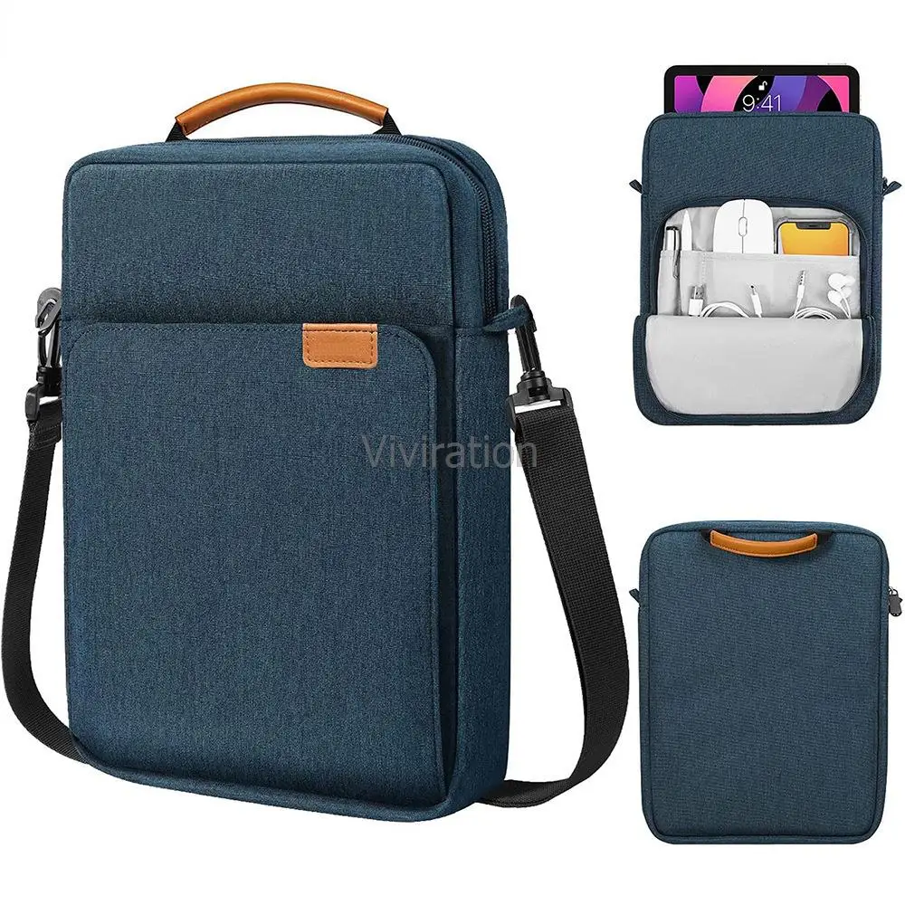 

Viviration Dark Blue Notebook Cover For Lenovo ASUS Xiaomi Bag Laptop Sleeve Shoulder Strap Case 9.7-13.3 Inch Briefcase Fundas