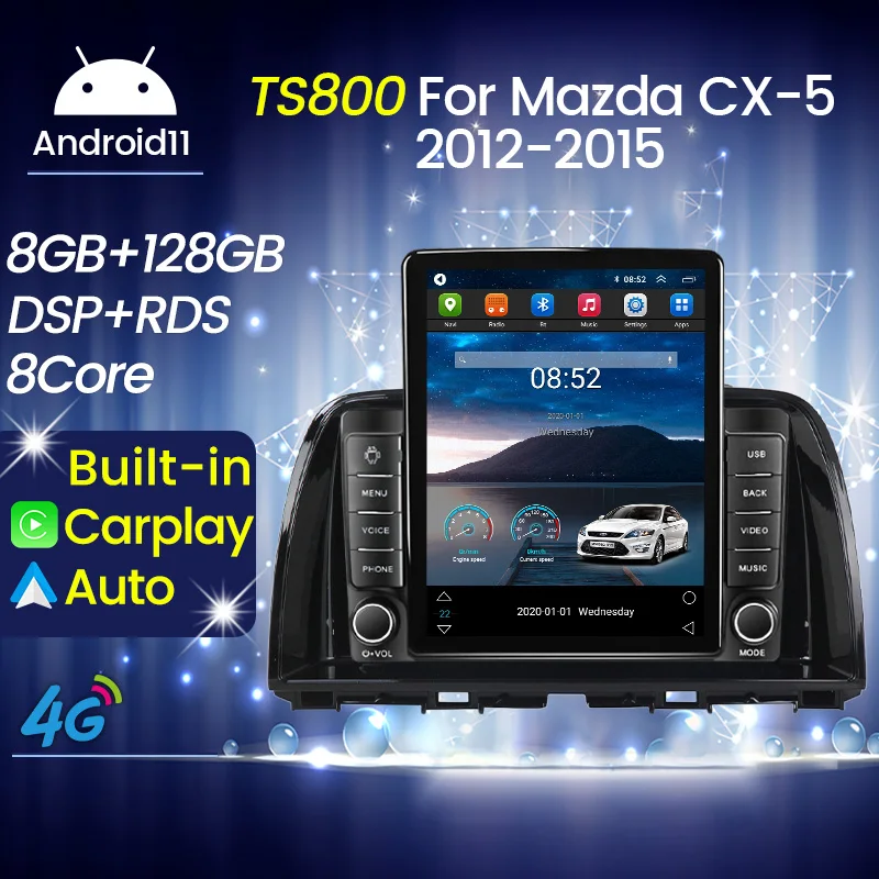Android 11 Carplay 4G для Tesla вертикальное автомобильное радио видео Mazda CX5 CX-5 CX 5 2012 - 2015