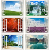 outside the window natural scenery photography background indoor decorations photo backdrops studio props 22523 chfj 06