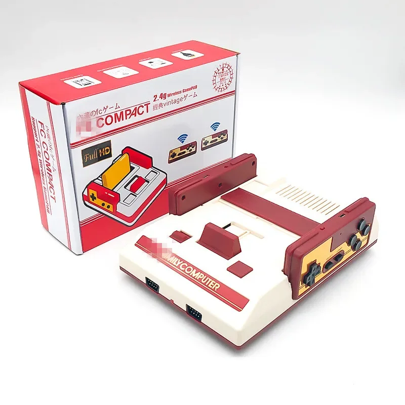 Hb-102 188 Hd Беспроводная Игровая Консоль Для Телевизора Fc/nes Красно-белая Машина С