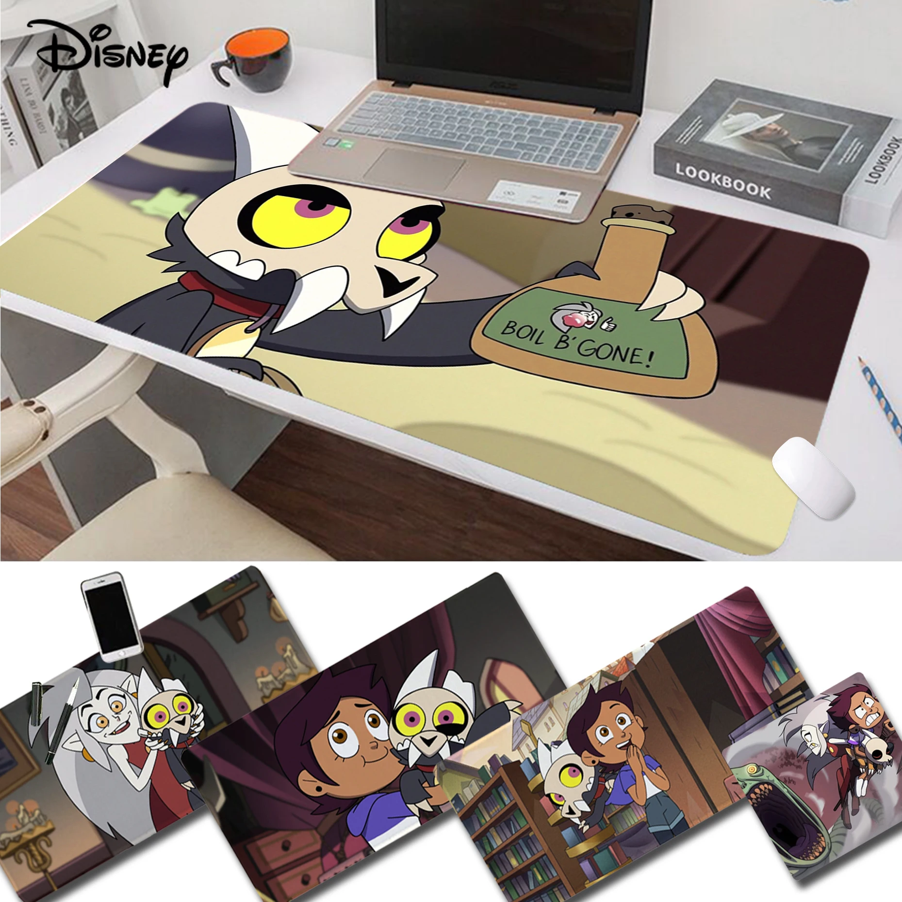 

Disney Dog King Of Demons The Owl House Mousepad Funny Beautiful Anime Mouse Pad Mat Size For Kawaii Desk Teen Girls For Bedroom