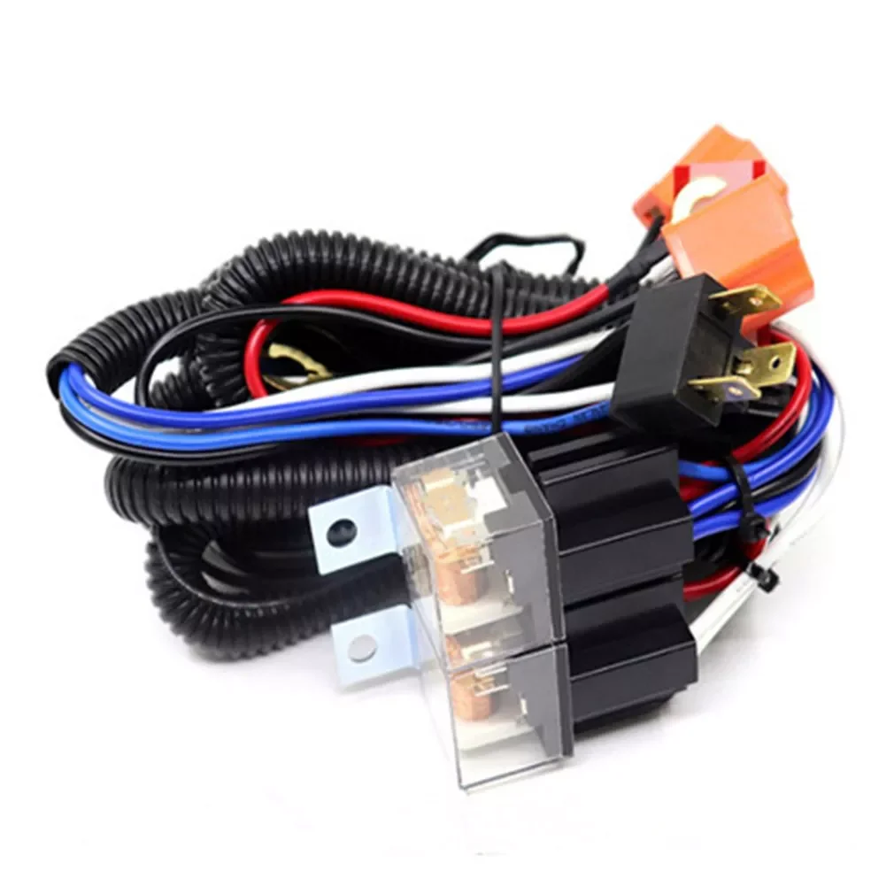 

Car Lights 7 Inch H4 Headlight 2 Headlamp Relay Wiring Harness Car Light Bulb Socket Plug For Car Auto Headlight