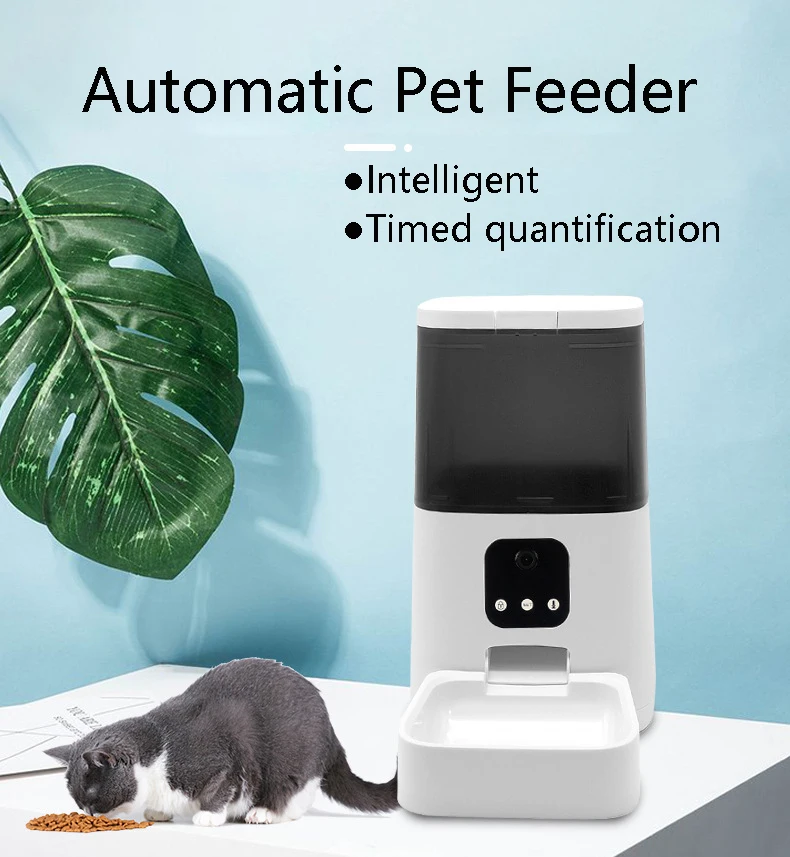 COKBER 5L Cat Dog Automatic Pet Feeder Food Wifi Dispenser Remote Control Auto Smart Feeder For Cats Dogs Dry Food Accessories