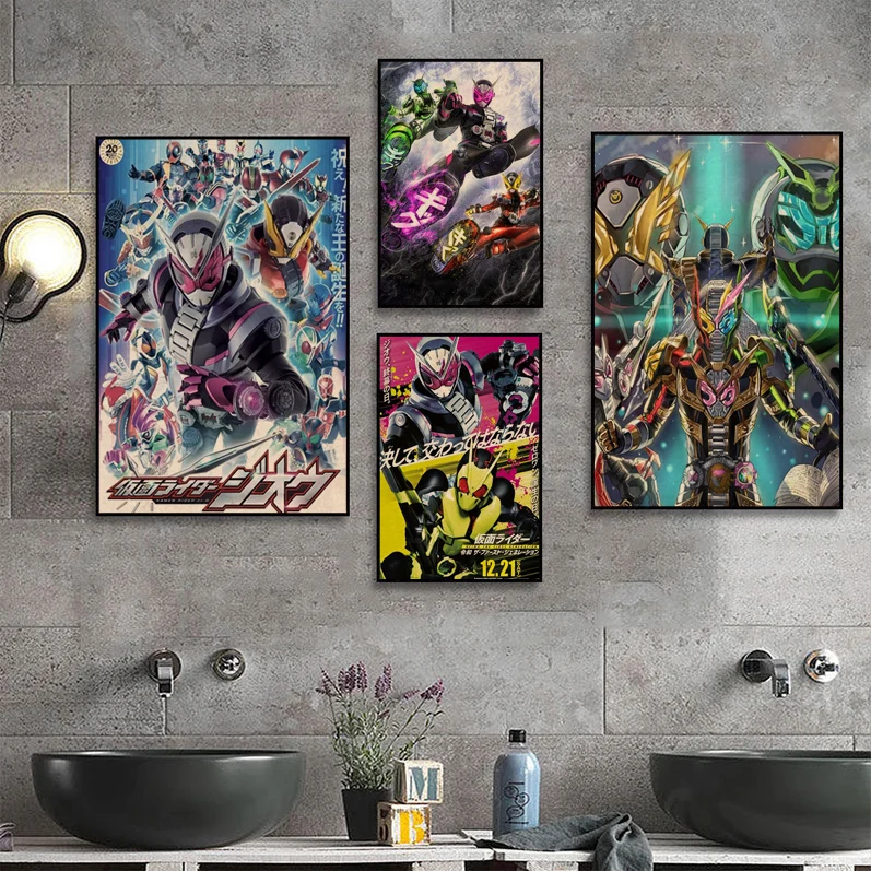 

BANDAI Kamen Rider Zi-O DIY Poster Decoracion Painting Wall Art Kraft Paper Room Wall Decor