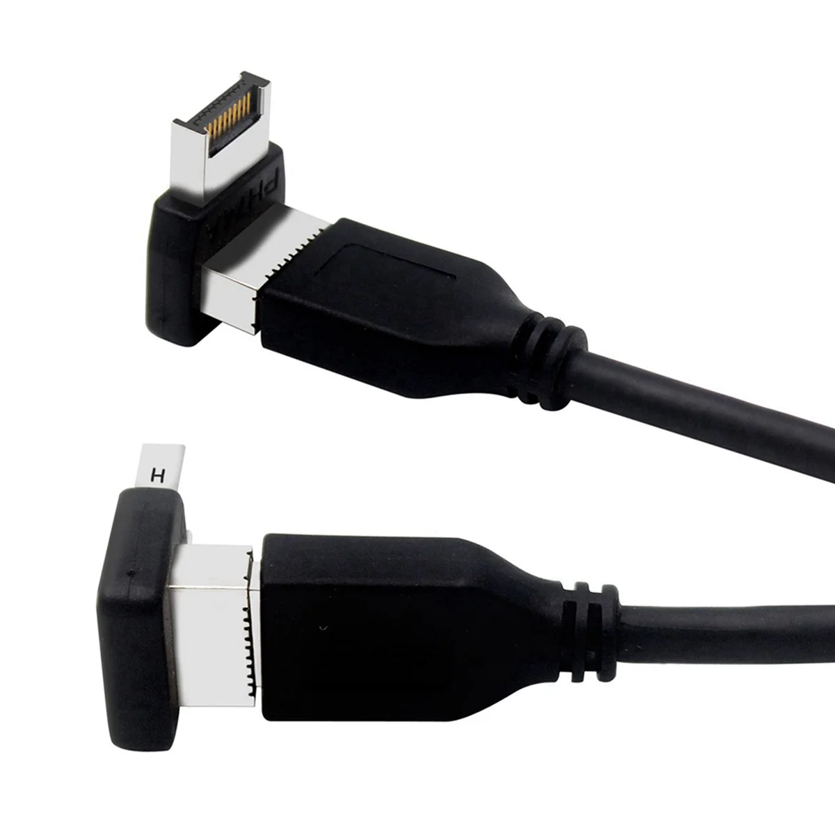 

2X компьютерная материнская плата Type-E USB 3.1 интерфейс Type-E 90 градусов устанавливаемый Адаптер рулевого угла переднего типа C (PH74B)