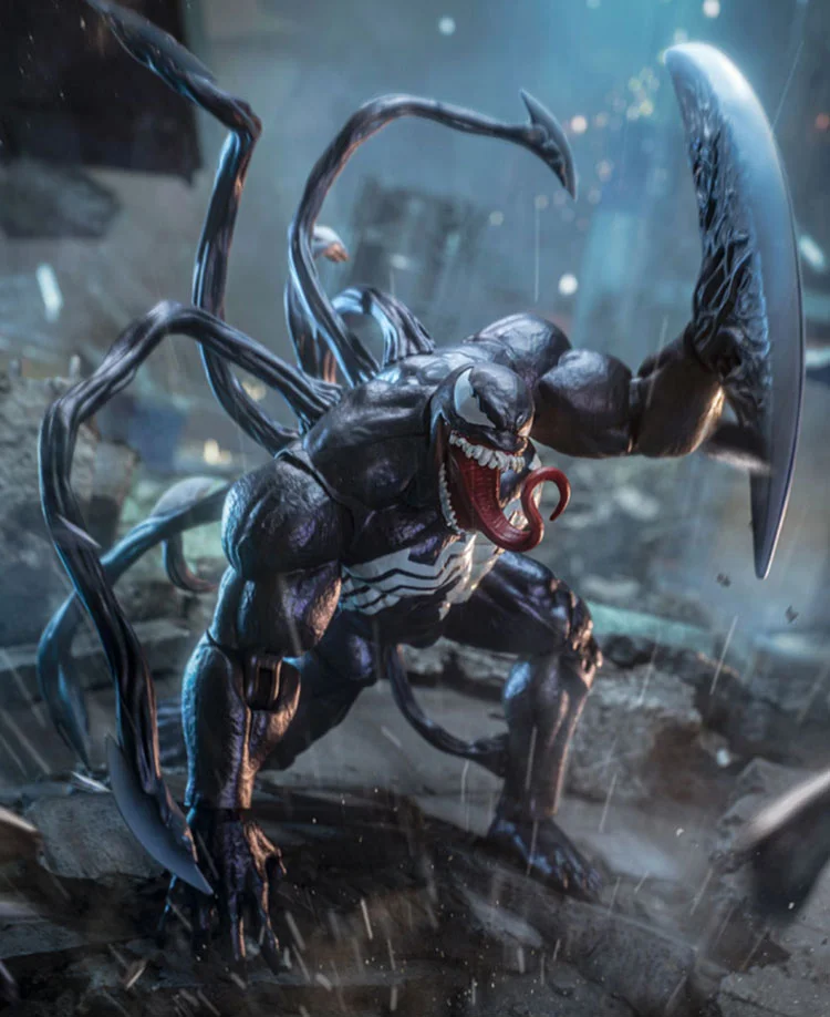 

Dark Venom 2 Handmade And Massacre Deluxe Movable Doll Model Marvel Genuine Spider Man Toy Season Of Graduation Gift For Friends