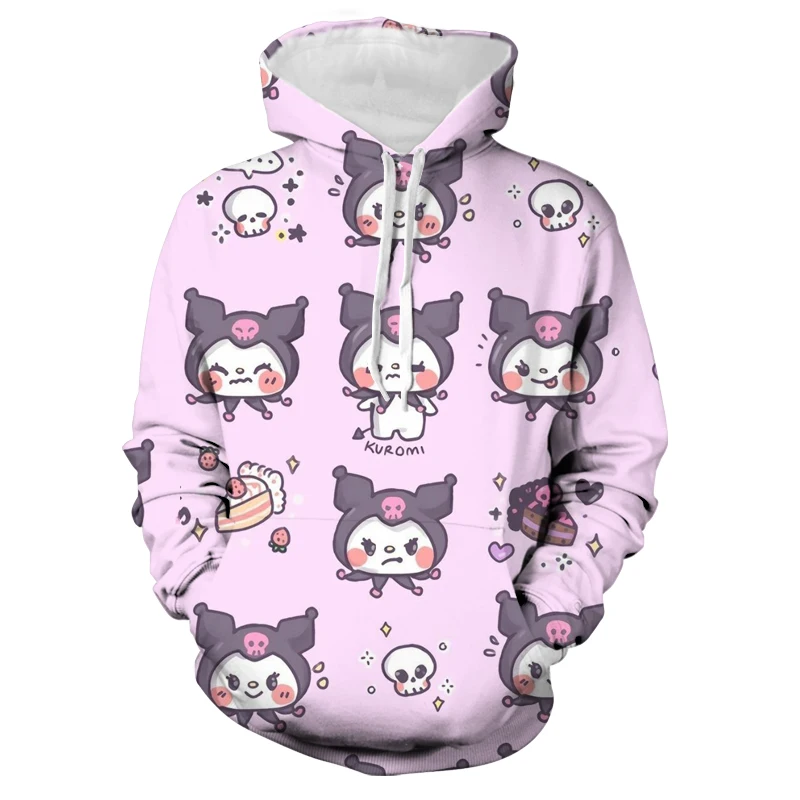 

Hello Kitty Hoodies Men's and Women's Children's Sweatshirt 3D Printing Pullover Street Casual Long Sleeve Boys and Girls' Hoodi