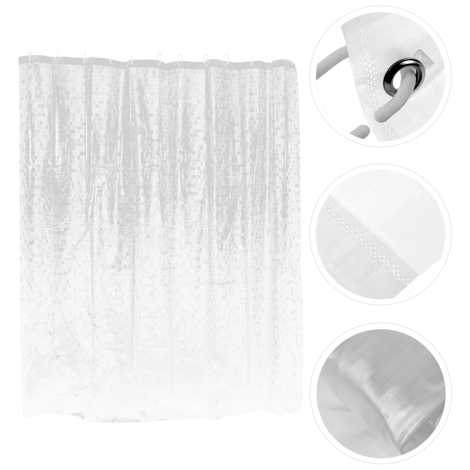 

Simple Safe Convenient Excellent Useful Practical Delicate Mosaic Shower Curtain Home 3D Shower Curtain for Home Decor Bathroom
