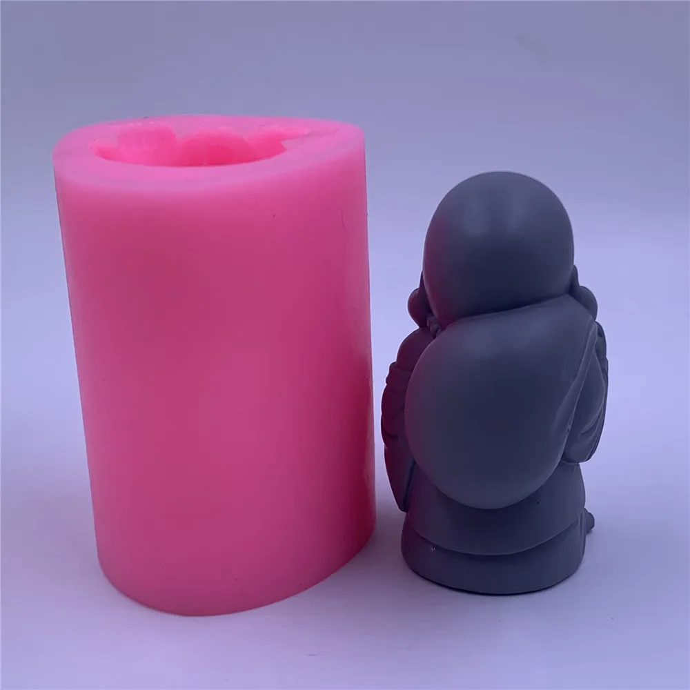 Силиконовая форма для сумки Будды изготовления свечей 3D эпоксидная смола