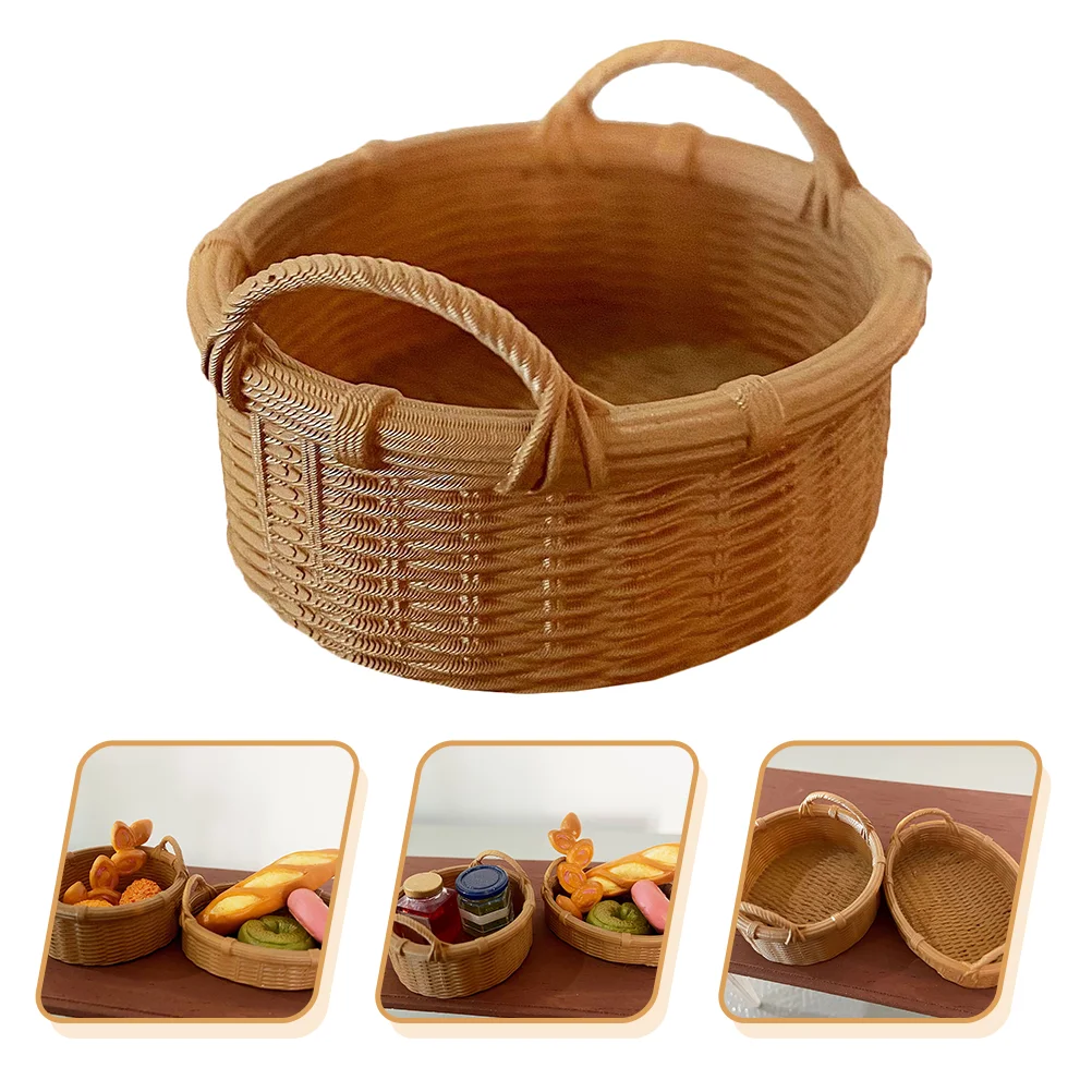 

1 шт. Мини Корзина для хлеба Мини Корзина для фруктов мини кукольный домик реквизит Ручная корзина