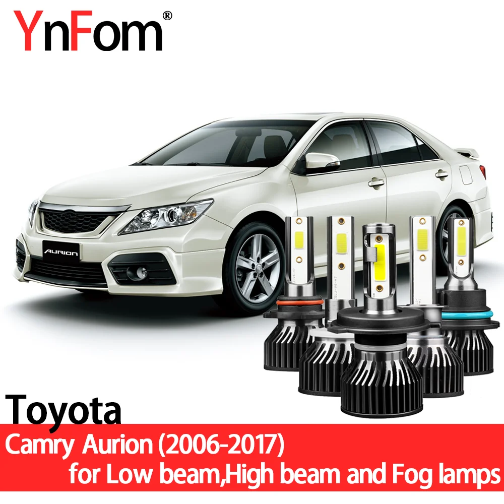 YnFom Toyota специальные светодиодный ные фары комплект ламп для Camry Aurion XV40 XV50 2006-2017