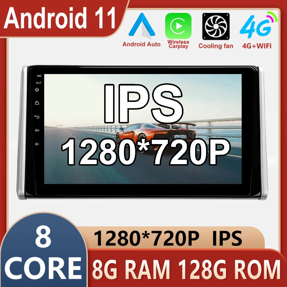 

Android 11 For Toyota RAV4 2018 2019 2020 Low Car Radio Stereo Multimedia Video Navigation GPS Wireless Carplay