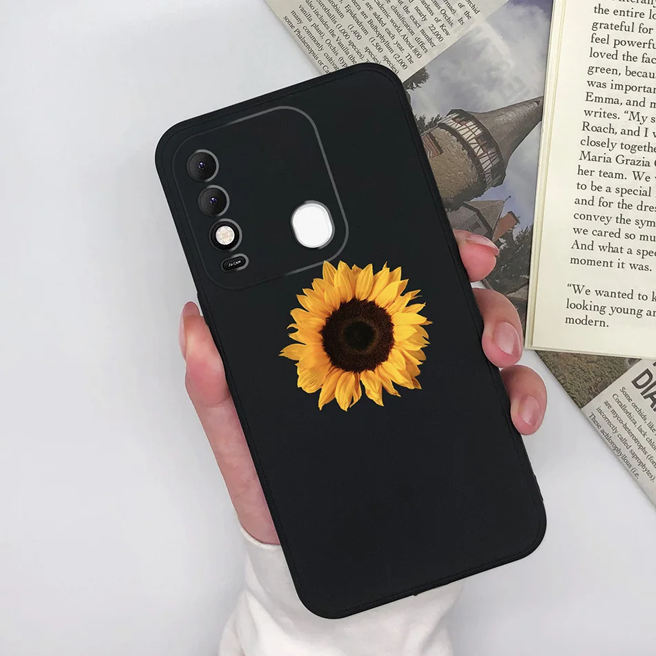 Матовый Силиконовый ударопрочный чехол-бампер для Tecno Spark 8 Pro 8C