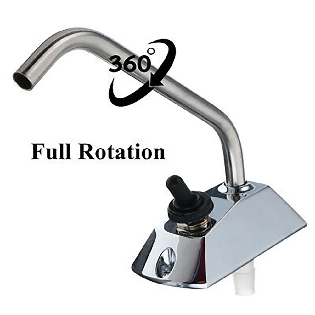 

3.5A 12VDC Galley Electric Water Pump Tap Faucet Water Tap W/ Switch Full 360 Degree Rotation For Caravan Boa Tmotorhomes RV