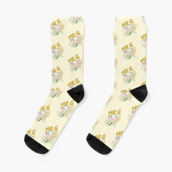 

Mr G Drawn Really Really Well Crew Socks Girls Breathable Comfortable Pattern Cartoon Winter Mens Best Ladies Short Autumn