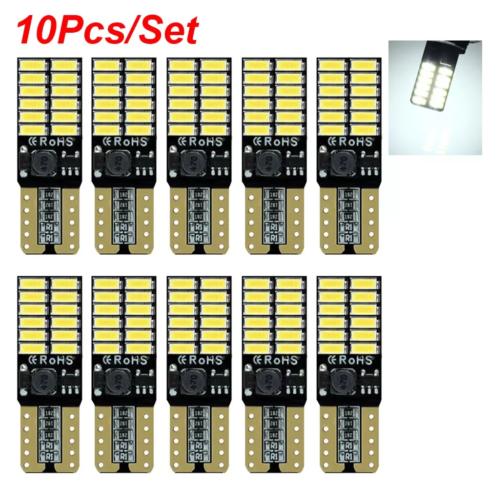 

T10 LED Bulb Canbus 5W5 Car LED Signal Light 12V 6000K License Plate Lights White Red Yellow Interior Dome Reading Lamps