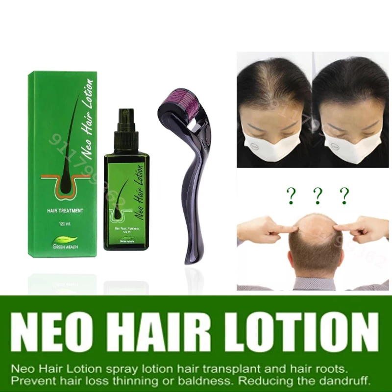 

120ml Original Neo Hair Kit Lotion Hair Root Hair Beard SIDEBURNS LONGER Herbs Treatment 100% Nature Essence For Hair Growth Oil