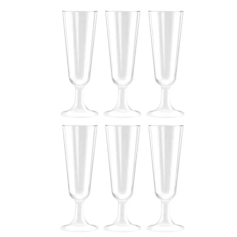 

6 штук прозрачная чашка для шампанского кружка для шампанского прозрачные бокалы чашки для тостов
