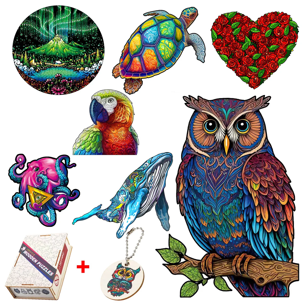 Очаровательные головоломки в форме животных игры для детей и взрослых Сложные