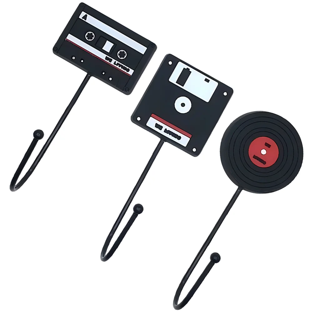 

3 Pcs Hooks Adhesive Disk Wall-mounted Hanging Storage Soft Rubber Key Towel Door
