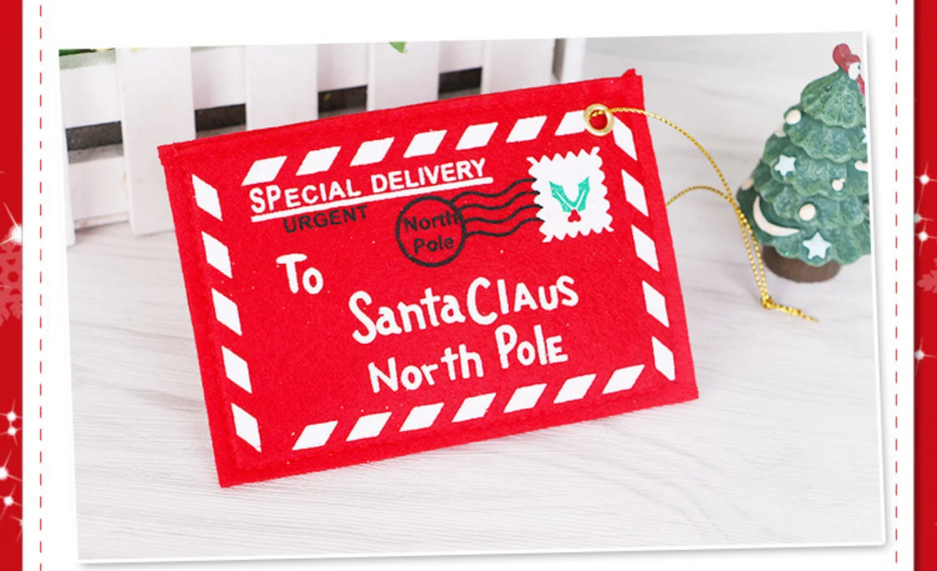 

Christmas Supplies Christmas Tree Decoration Pendant Christmas Non-woven Envelope Can Hold Candy Christmas Card Bag