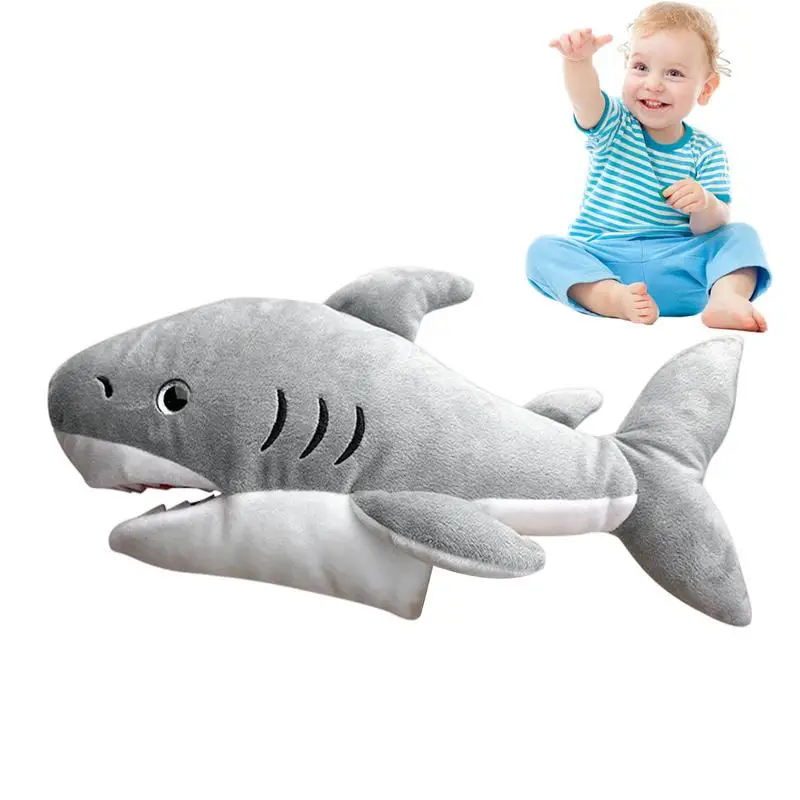 

Plush Whale Puppet Plush Sea Animals Shark Puppet Educational Toy With Movable Mouth Soft Hand Doll For Preschool Kindergarten