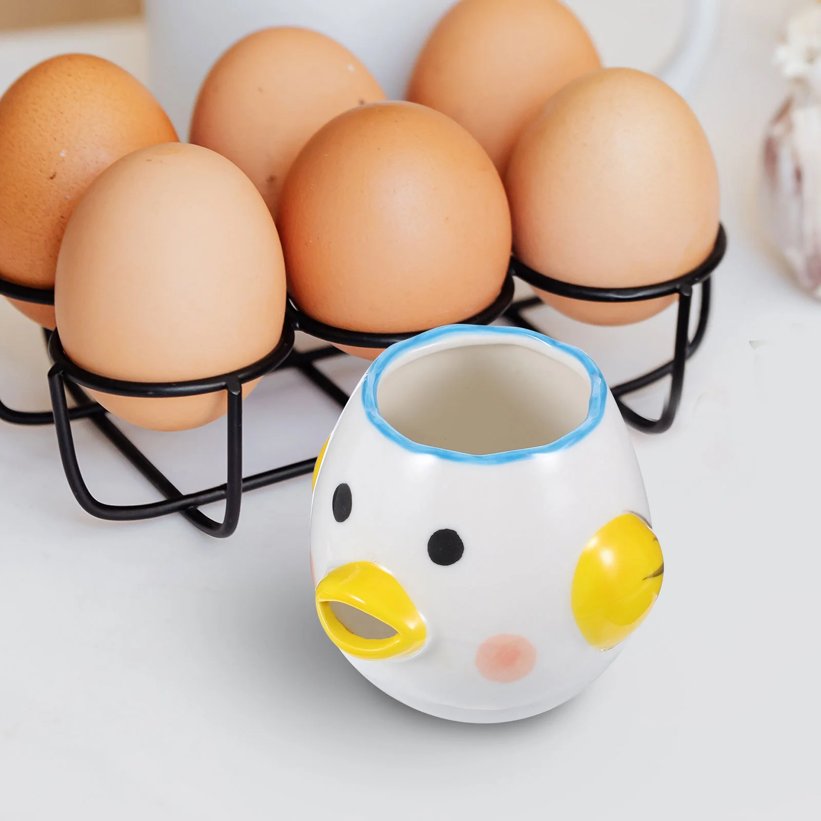 

Chick Egg White Separator Ceramic Egg Separator Egg Separator Home Egg Yolk Separator