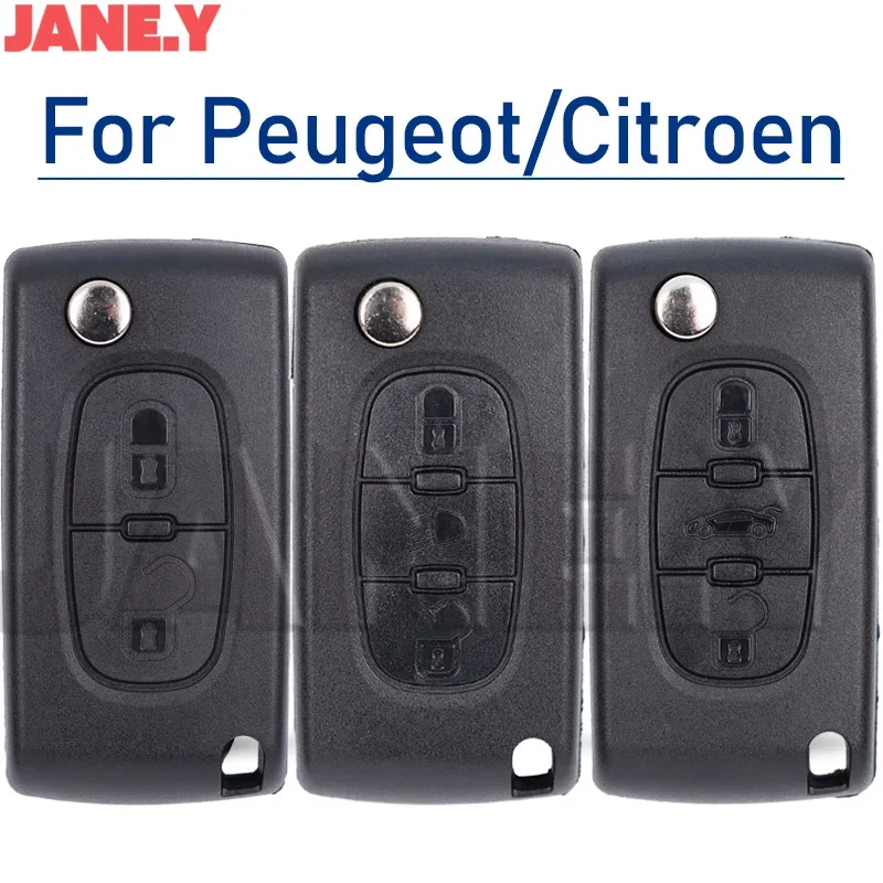 Умный дистанционный ключ для Peugeot 207 307 308 407 607 807 Citroen C2 C3 C4 C5 C6 2/3 кнопочный