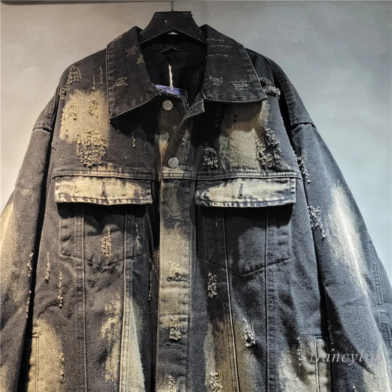 Джинсовая куртка Design Sense в американском уличном стиле женское джинсовое пальто с