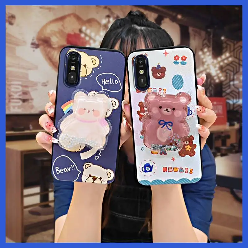 Мягкий чехол милый для телефона Fujitsu A401FC/RakuRaku A401FC/MR01 защитная прочная задняя