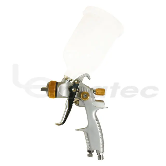 

Upgrade Car Paint Spray Gun 1.3mm HVLP Gravity Feed 30cm Pattern Width LEMATEC Taiwan 1/4 Inch Air Tool 600 Ml Cup Nozzle