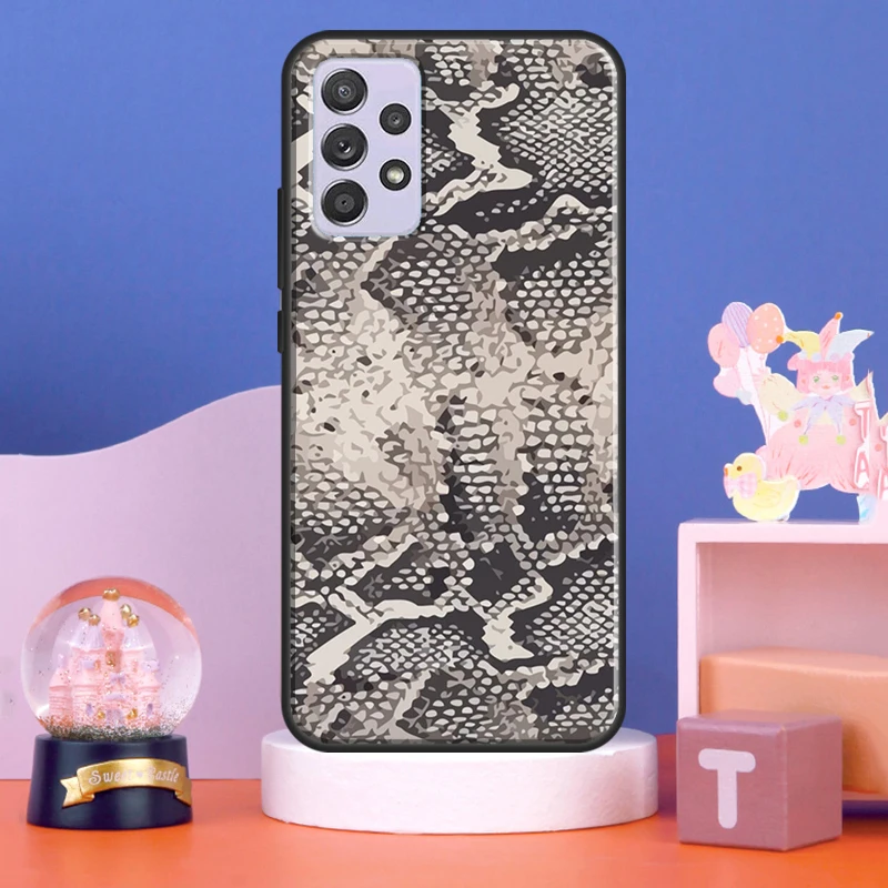 Чехол для телефона Python Snake Skin для Samsung A52 A72 A32 A12 A22 A71 A51 A14 A54 A52S A34 A70 A13 A33 A53 A73.