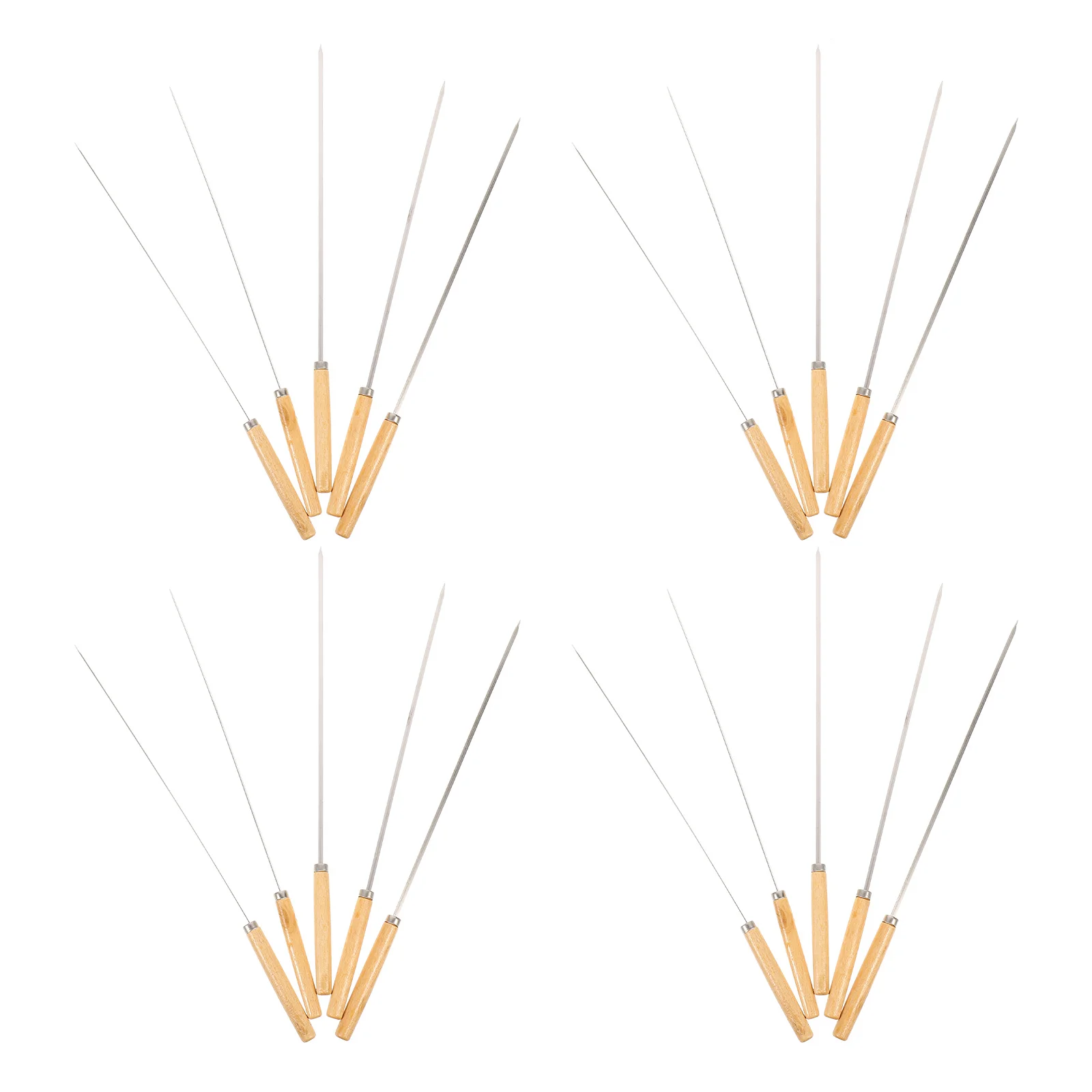 

20pcs Stainless Steel Barbeque Fork Grilling Turner Smores Skewers Barbecue Grilling Accessories for Grilling Barbecue Cooking