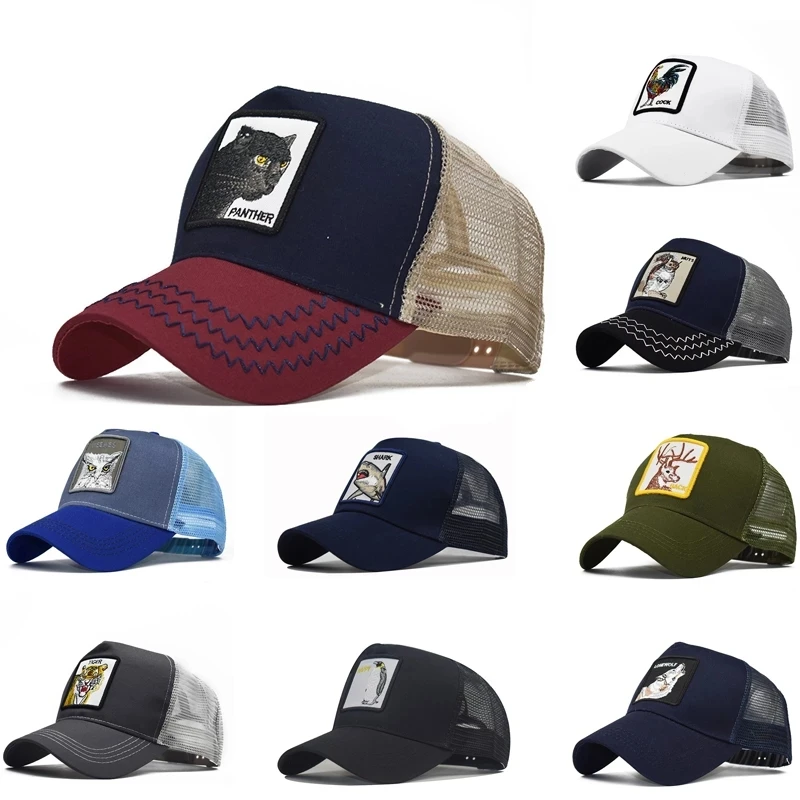 

Animal PANTERA Anime Baseball Cap For Men Women Summer Fashion Mesh Snapback Hip Hop Caps Cartoon Dad Trucker Hat Dropshipping