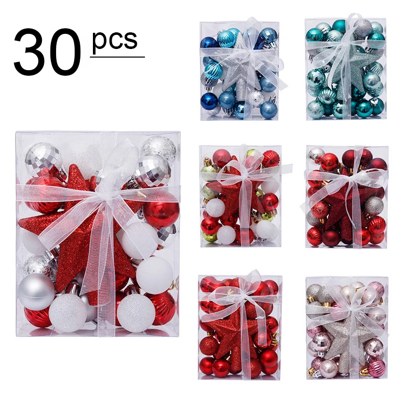 

30/40 шт./компл. Рождественская елка, ЛУЧШИЕ ЗВЕЗДЫ, Рождественские шары, украшения, Рождественский Декор для дома, Рождество, Новый год 2023, Рождество