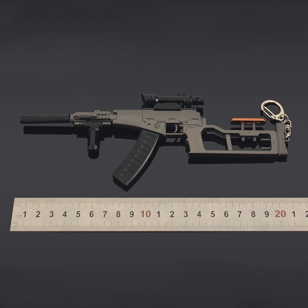 Фото 22 см Arena Breakout Game периферийный пистолет модель VSS брелок модель ювелирное изделие оружие металлический кулон брелок Chaveiro подарок для мужчины №4