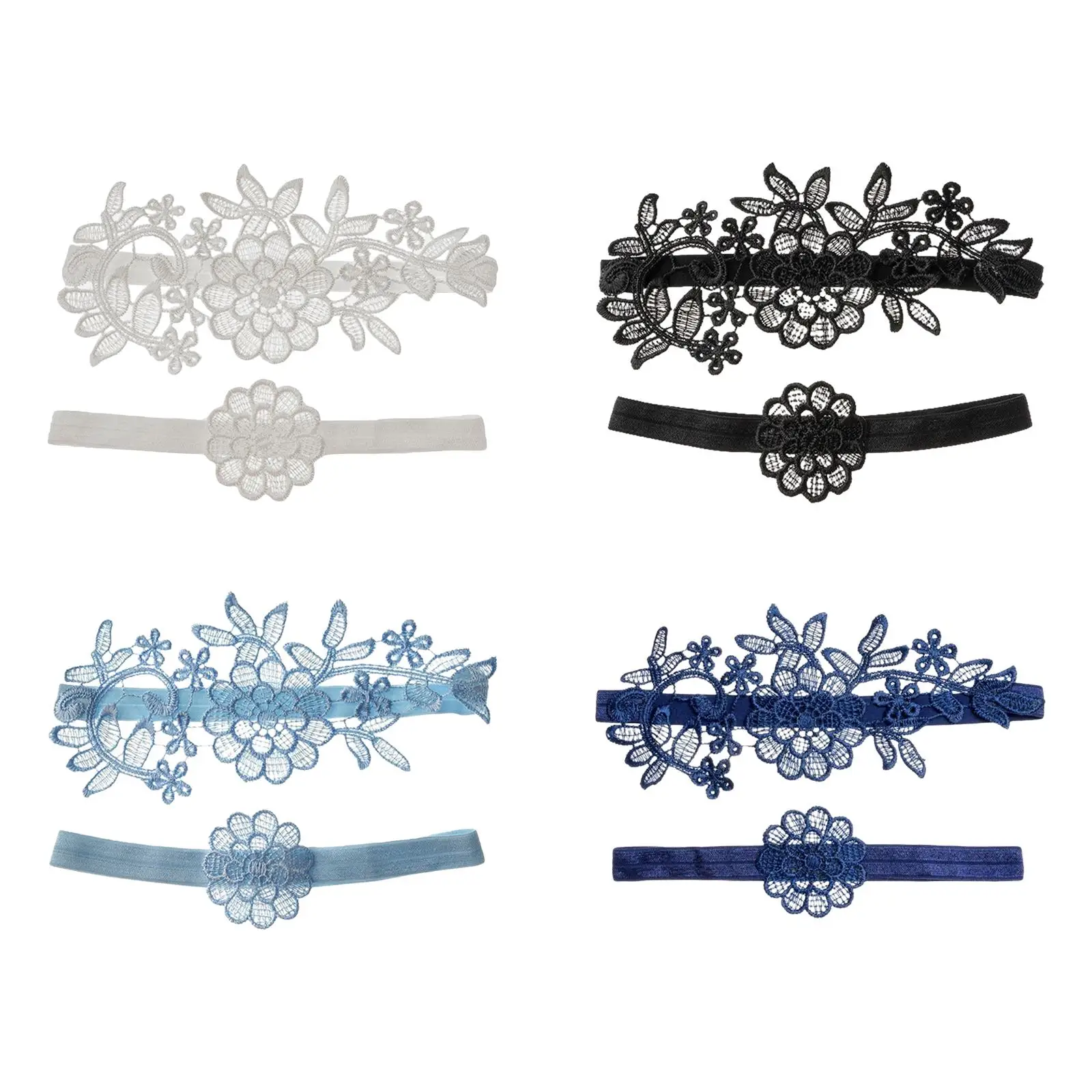 

2 Pieces Wedding Garters Leg Rings Leg Garter for Cosplay Dance Bride