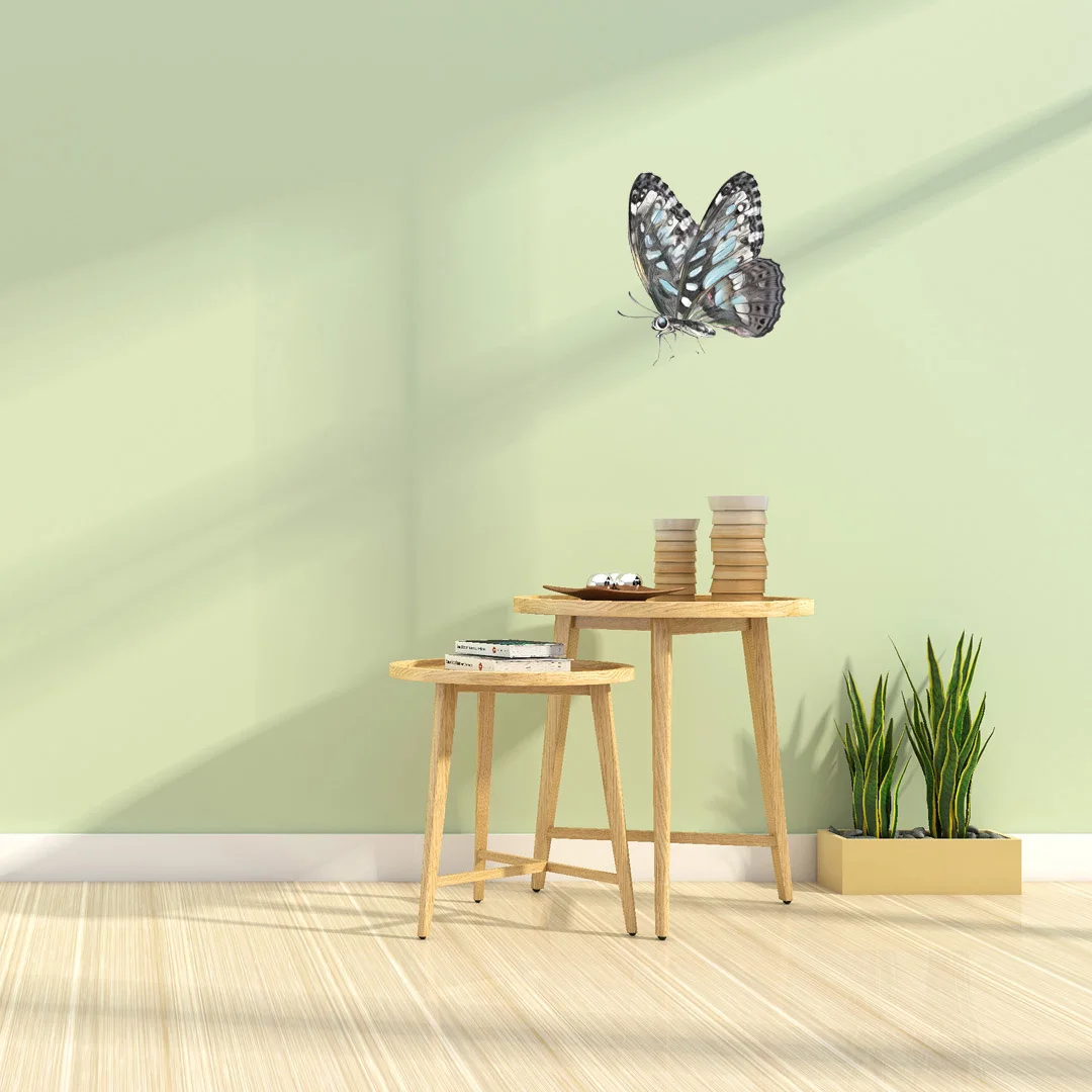 

Three Ratels QCF28 Hand painted colorful butterfly refrigerator toilet laptop wardrobe door decoration Decal