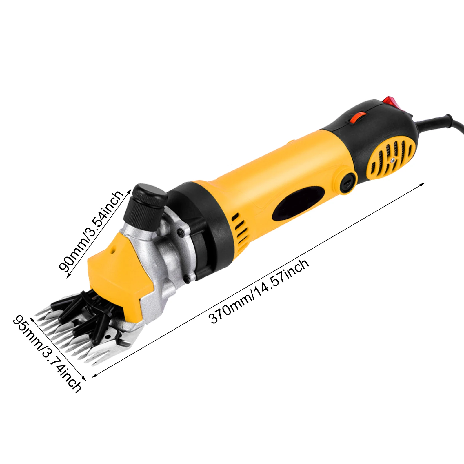 Машинка для стрижки домашних животных 900 Вт 6 скоростей 13 зубьев