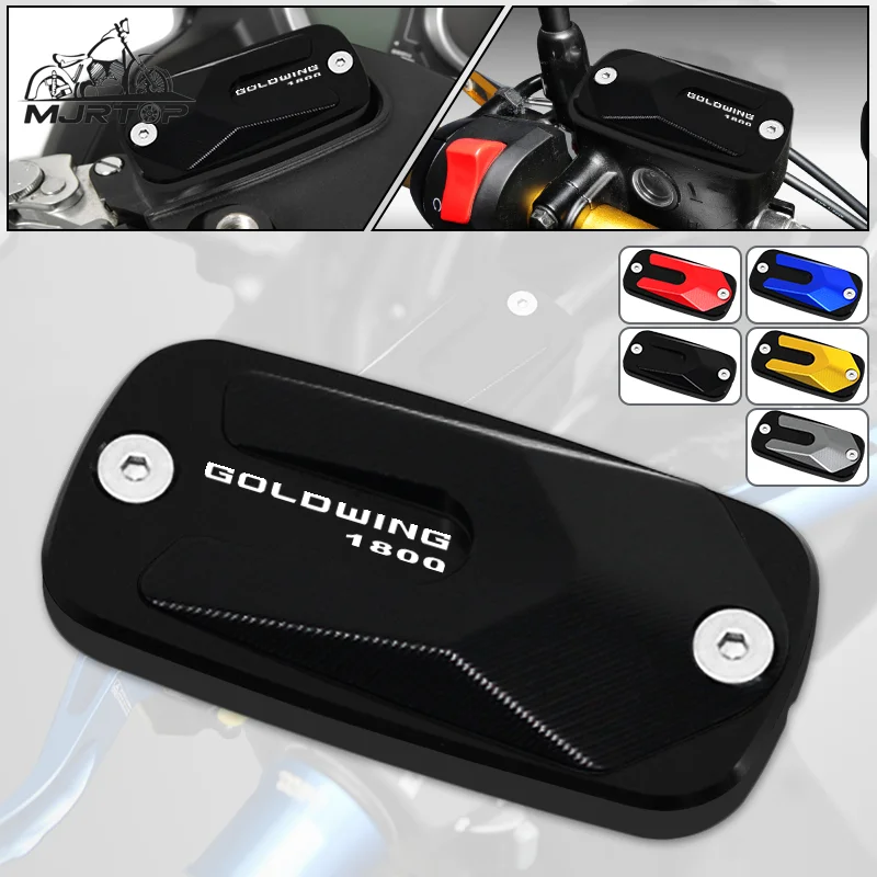 

Motorcycle Accessories CNC Front Brake Fluid Reservoir Cover Cap For HONDA Goldwing 1800 Goldwing1800 GL1800 GL1500 2010-2018