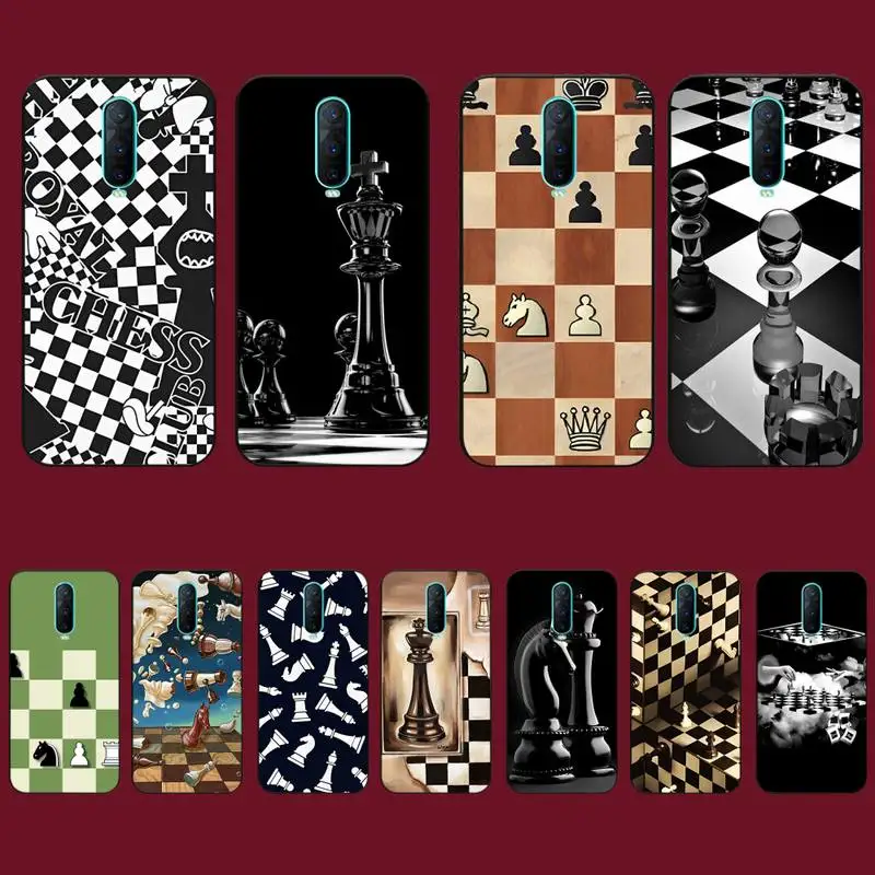 

Chess Board Pieces Phone Case for Vivo Y91C Y11 17 19 17 67 81 Oppo A9 2020 Realme c3